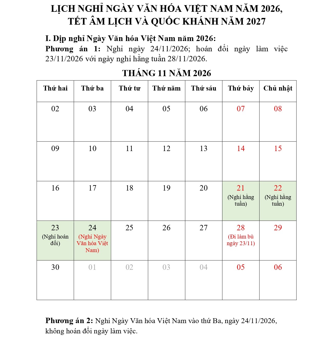 NGÀY VĂN HÓA VIỆT NAM - 24/11, người lao động được nghỉ, hưởng nguyên lương- Ảnh 2.