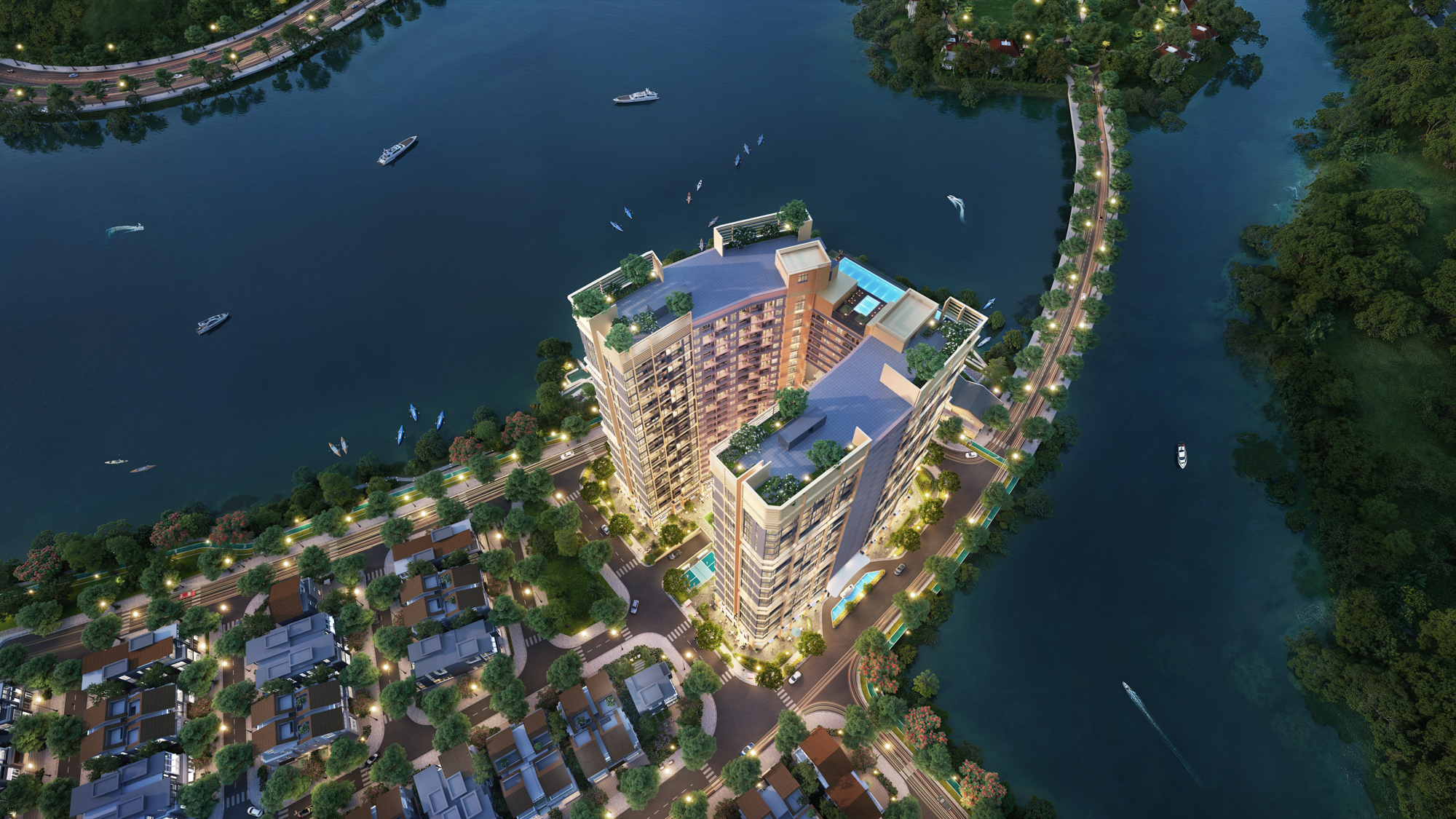 Ngắm đại dự án của Sun Group nối 3 hòn đảo đầu tiên ở Việt Nam: Rộng 227 ha, giáp trung tâm hành chính và phố không ngủ bên sông- Ảnh 9.