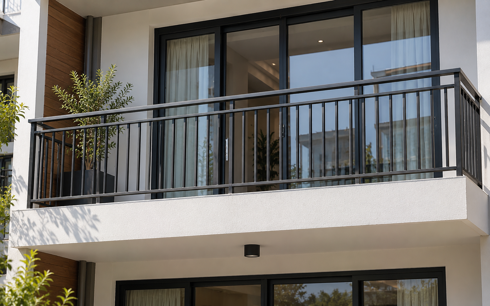 Tại sao ngày càng nhiều gia đình không còn làm lan can inox? 2 vật liệu mới giúp mặt tiền thoáng, đẹp, hiện đại hơn - Ảnh 3.
