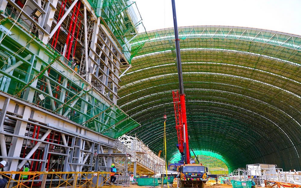Vòm thép rộng 50.000m2 đổ sập hoàn toàn nhưng công trình 2,2 tỷ USD hiện đại nhất Việt Nam vẫn thành công lớn, tạo tiền đề làm siêu dự án mới hơn 1,98 tỷ USD