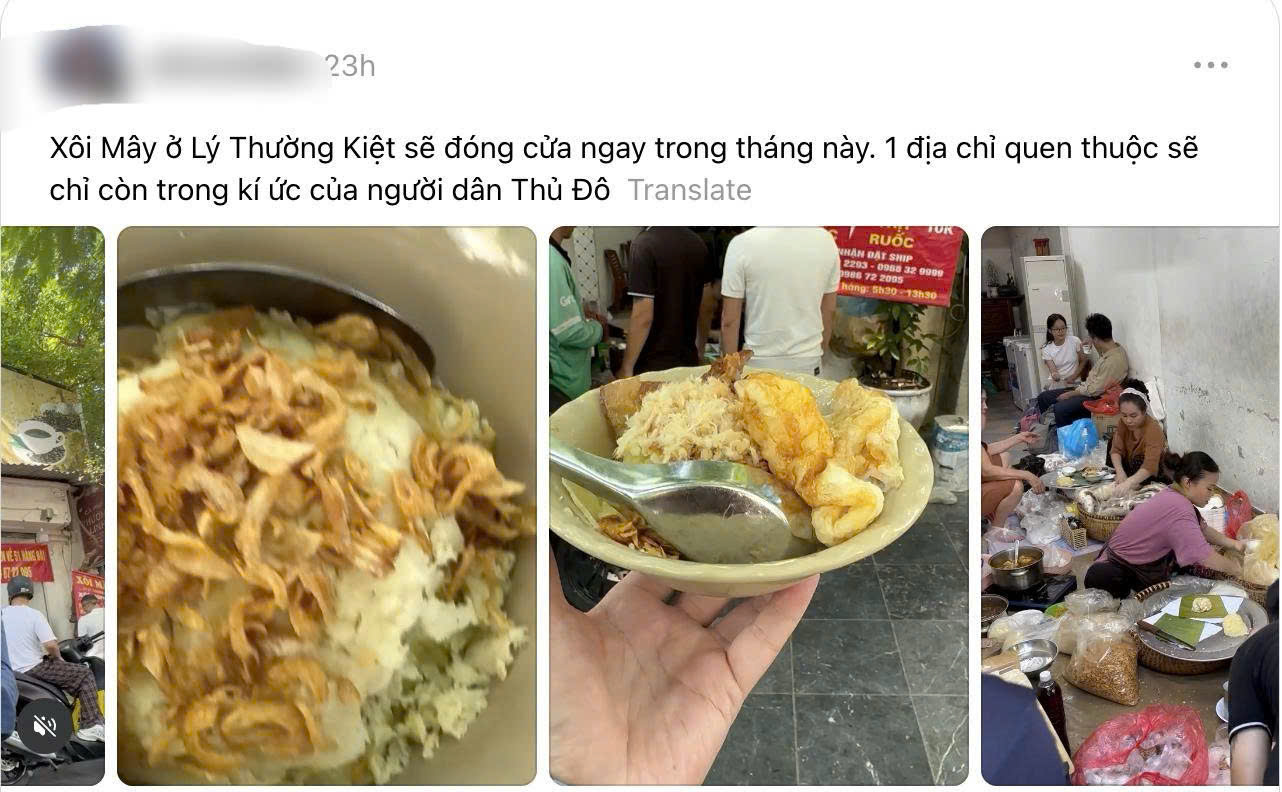 "Xôi Mây Lý Thường Kiệt sẽ đóng cửa ngay trong tháng này"? - Có thật là hàng xôi 30 năm tuổi quen mặt người Hà Nội sẽ không còn?- Ảnh 2.