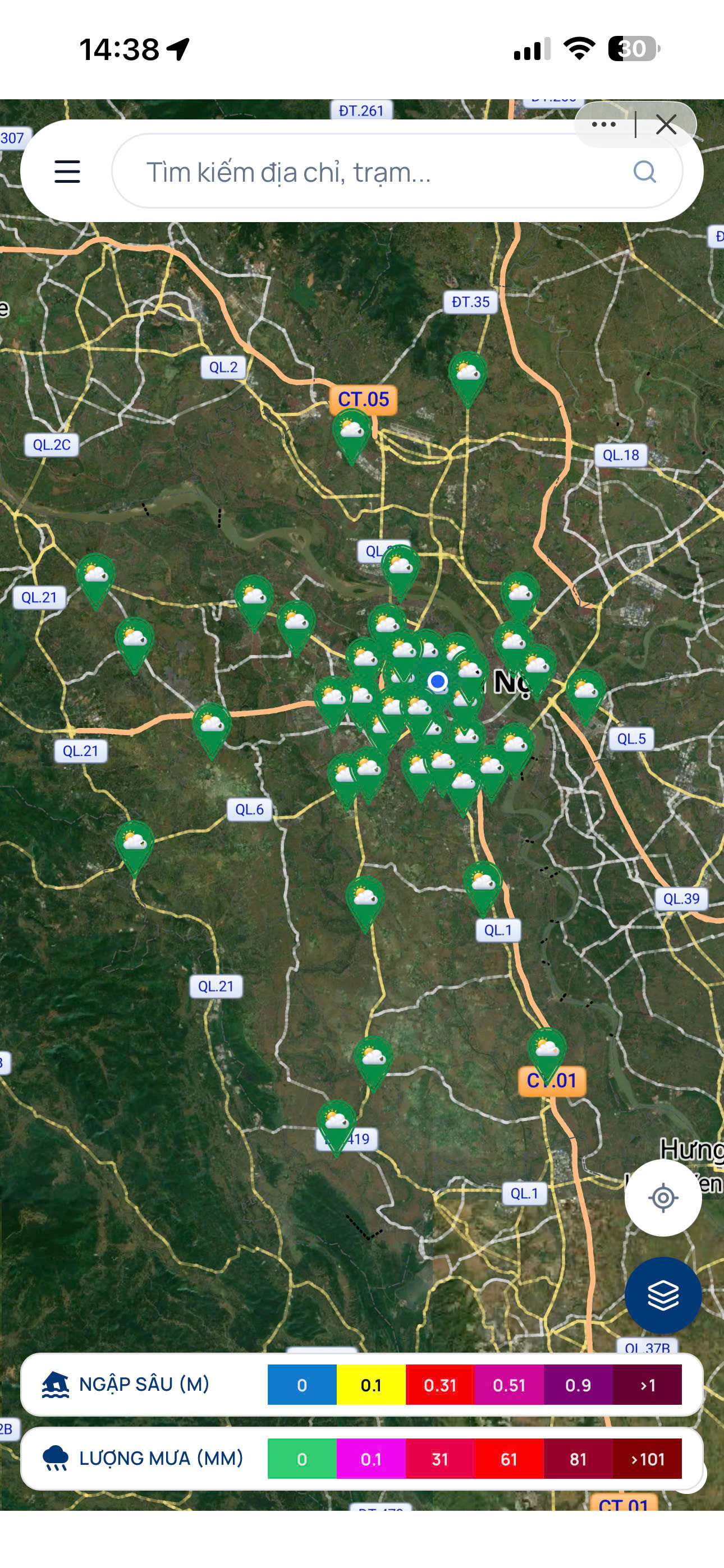 Chính thức ra mắt mini app "Bản đồ mưa ngập" trên iHanoi - Ảnh 2.