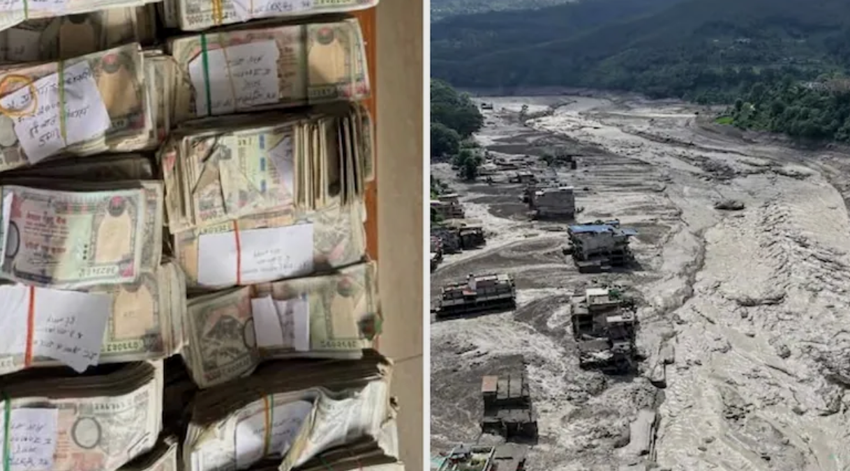 Lũ quét cuốn trôi két sắt của 20 ngân hàng, Nepal ráo riết truy tìm tiền mặt và vàng- Ảnh 1.
