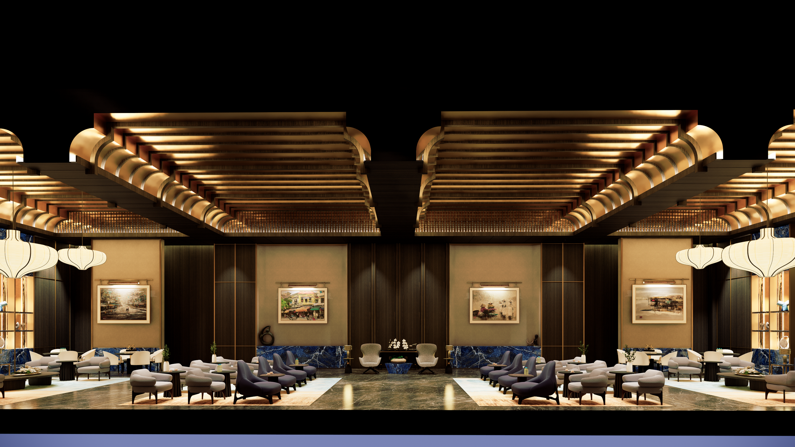 Việt Nam sắp hoàn thành công trình VIP để đón các nguyên thủ: Sàn 8.500m2, dùng lượng nhôm tương đương hơn 150 tấn, mái được ví như “đại bàng biển bằng thép”- Ảnh 7.