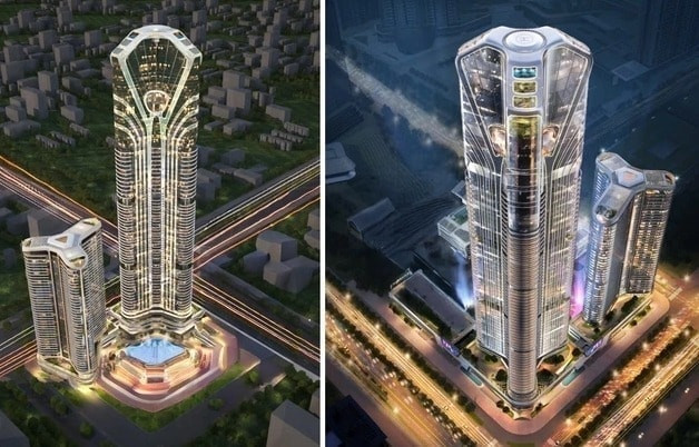 Việt Nam sắp có tòa tháp cao 388m được lấy cảm hứng từ hình tượng rồng trong văn hóa Á Đông, có bãi đỗ trực thăng và kỳ vọng trở thành “nóc nhà miền Bắc”- Ảnh 2.