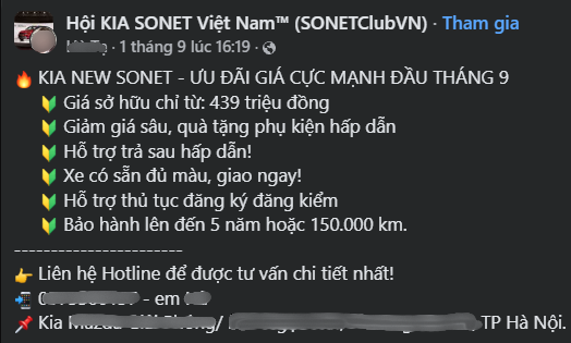 Kia Sonet lại tạo 'đáy' mới, giá thực tế chưa đến 440 triệu- Ảnh 1.