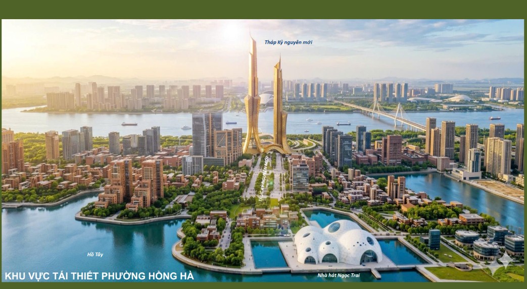 Hé lộ phối cảnh 'siêu' Tháp Kỷ nguyên 109 tầng dự kiến xây bên sông Hồng- Ảnh 2.