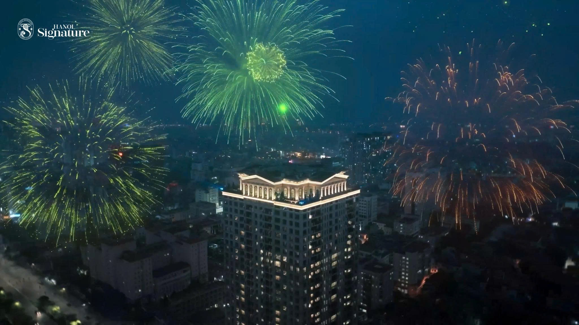 Công viên Nghĩa Đô bắn pháo hoa, Hanoi Signature by Swiss-Belhotel tầm view thượng hạng - Ảnh 2.