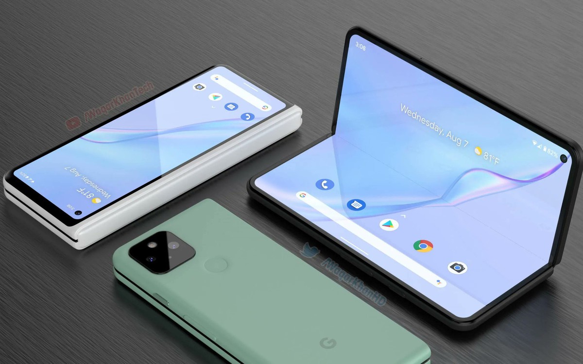 Điện thoại gập của Google sẽ có tên Pixel Notepad: Thiết kế giống Oppo ...