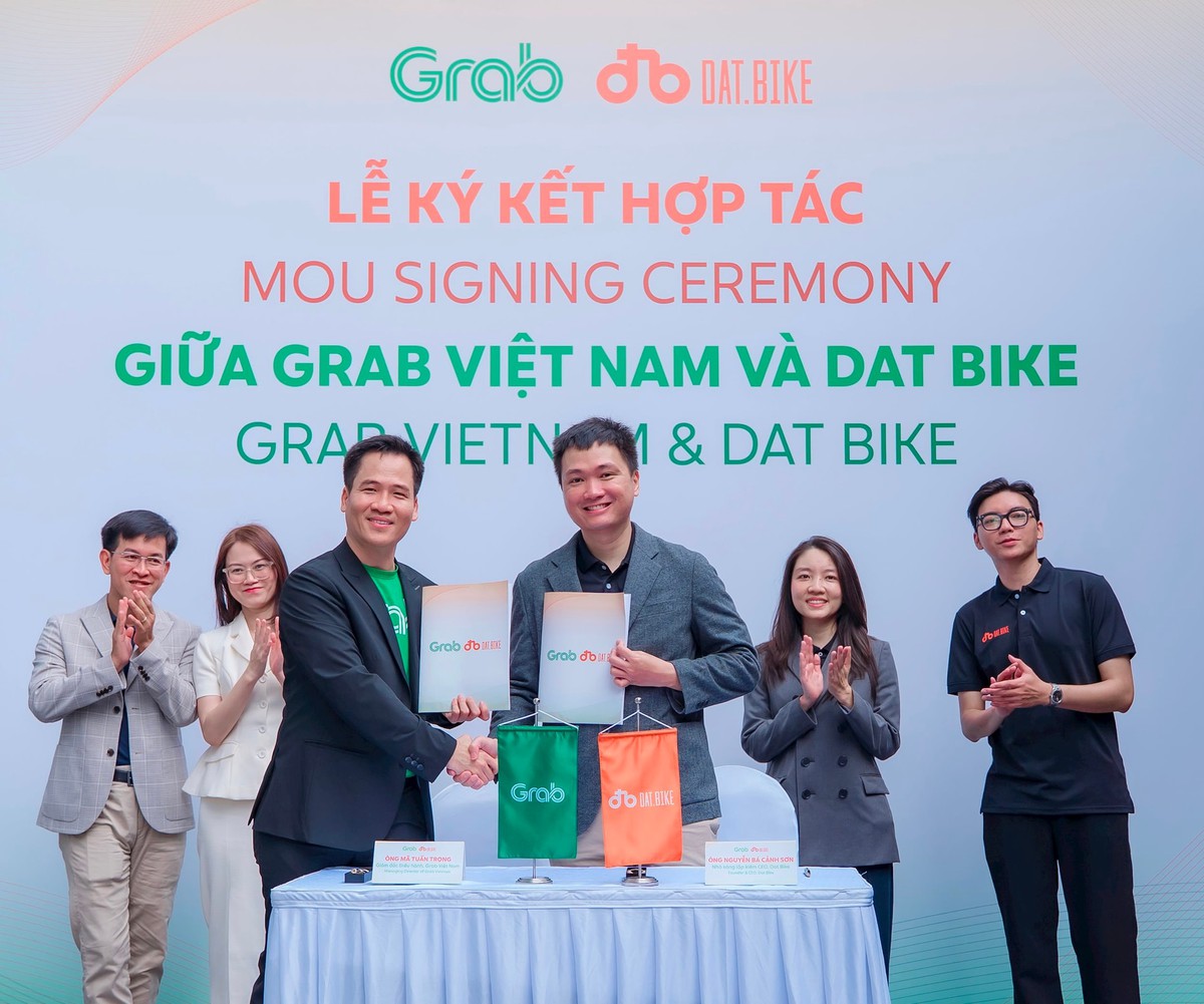 Grab Việt Nam bắt tay Dat Bike