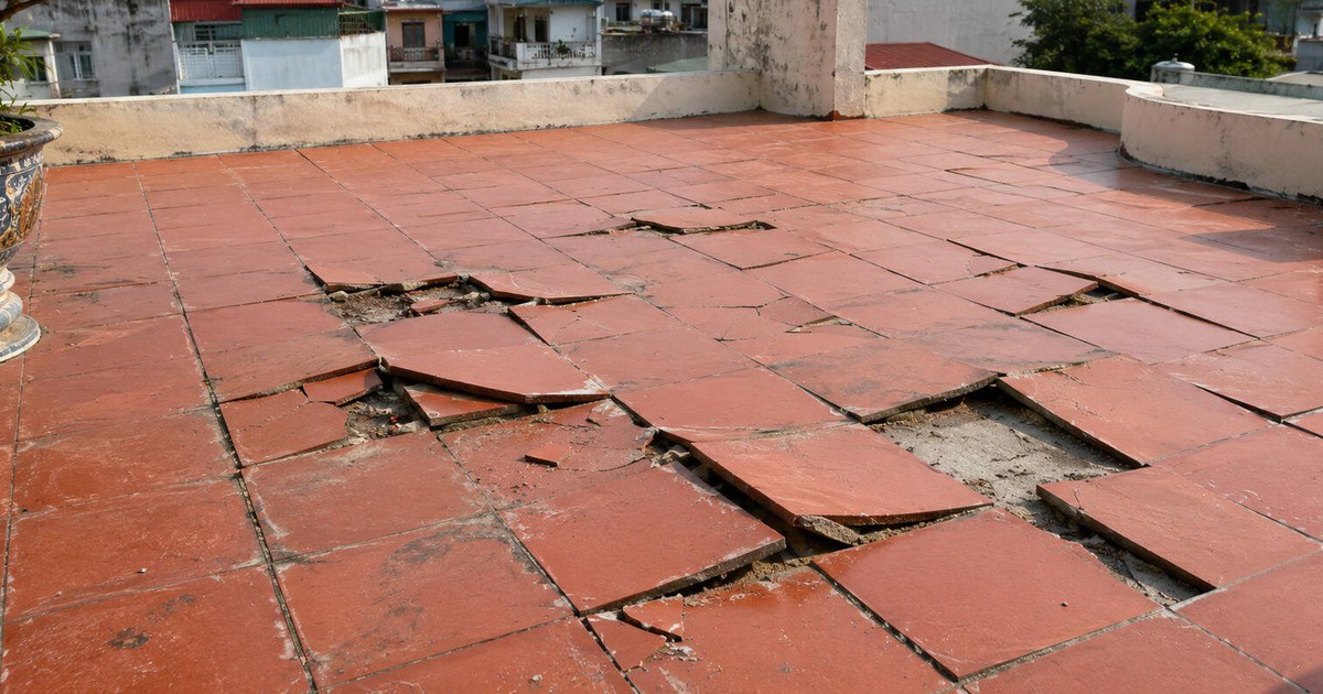 Lời khuyên cho các gia đình có sân lát bằng gạch đỏ bị phồng rộp, nứt vỡ