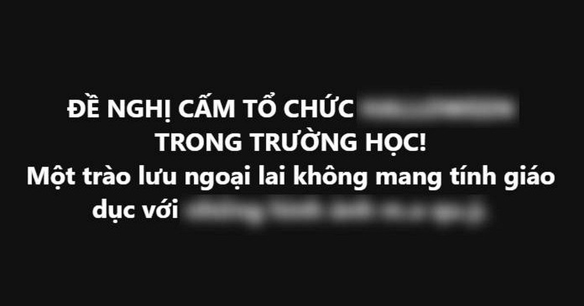 Đến hẹn lai lên, hàng nghìn phụ huynh đề xuất CẤM NGAY 1 hoạt động trong trường học: "Trào lưu ngoại lai, không mang tính giáo dục"?