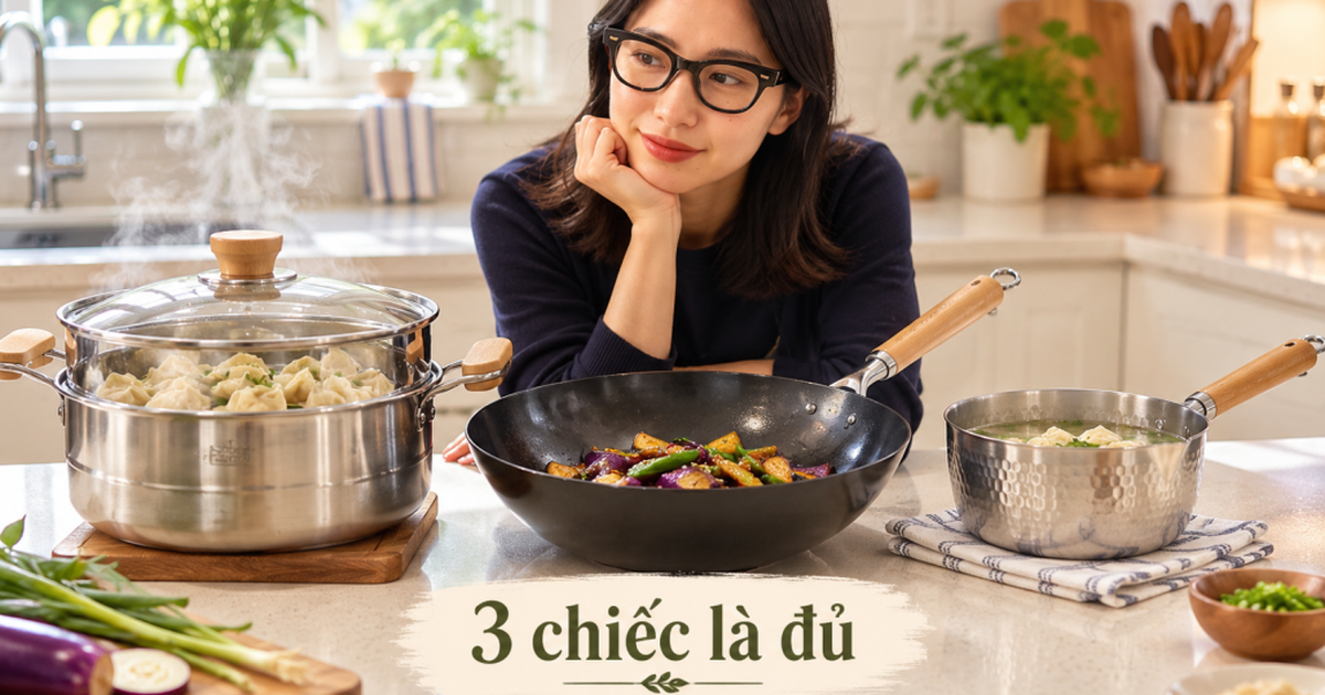 Dọn lại căn bếp tôi mới nhận ra: Nồi chảo mua cả đống nhưng thực ra chỉ cần 3 món là đủ