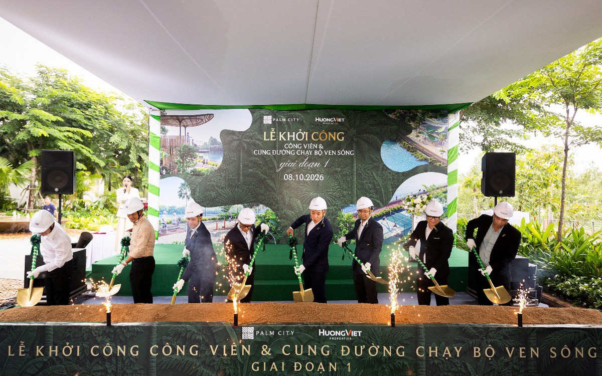 Palm City khởi công công viên ven sông, đưa gần 3 km mặt nước vào đời sống đô thị