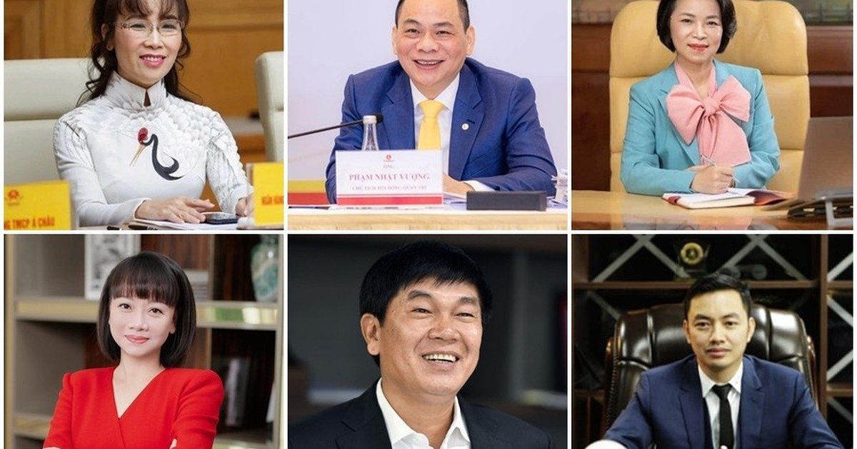 Những tỷ phú giàu nhất sàn chứng khoán Việt Nam