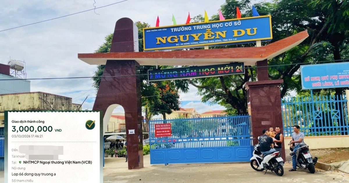 Làm rõ vụ thu 3 triệu đồng/lớp chuyển vào tài khoản cá nhân làm "quỹ trường"