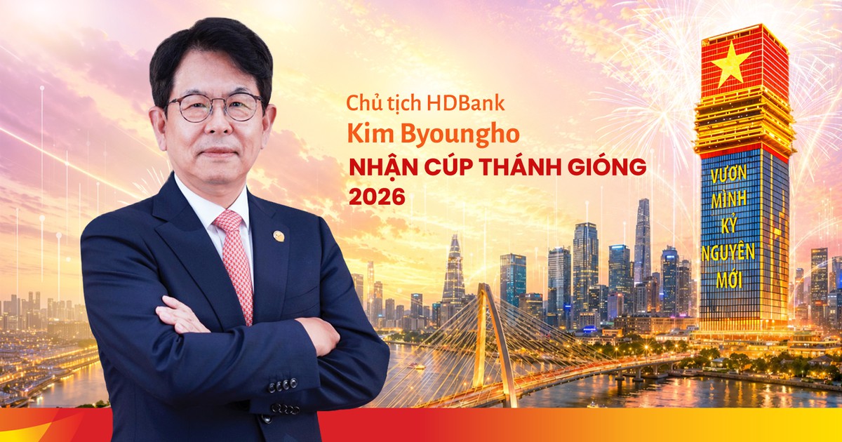 Chủ tịch HDBank Kim Byoungho nhận cúp Thánh Gióng 2026, ghi dấu trong Top 10 Doanh nhân Việt Nam tiêu biểu