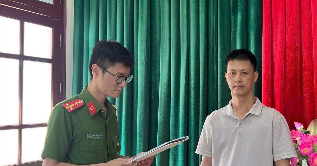 Khởi tố cán bộ cấp nước Nguyễn Duy Sáng SN 1976