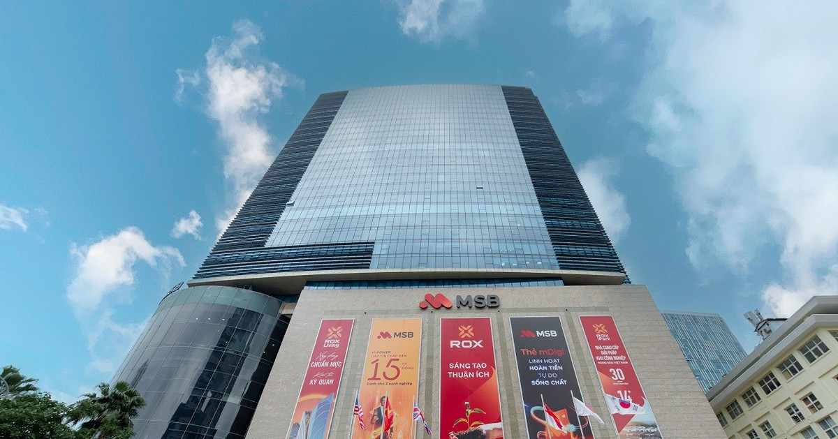 MSB lấy ý kiến cổ đông về phương án chào bán 936 triệu cổ phiếu, dự kiến tăng vốn điều lệ lên 46.800 tỷ đồng