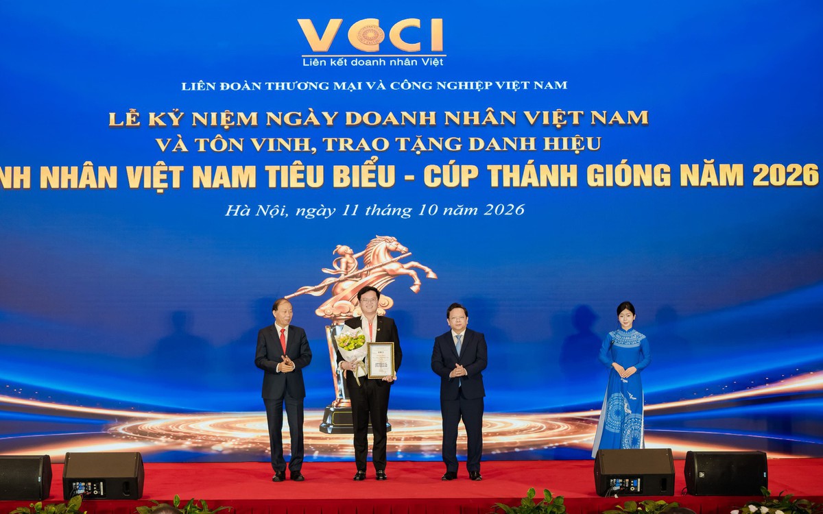 Chủ tịch TTC Energy Đặng Huỳnh Anh Tuấn được vinh danh Cúp Thánh Gióng 2026