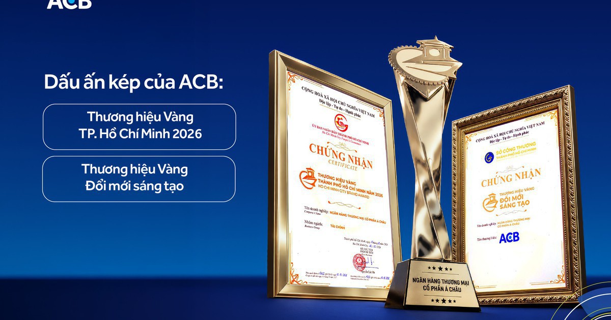 Từ gần 200 hồ sơ dự giải, ACB chinh phục hạng mục kép tại Thương hiệu Vàng TP.HCM 2026