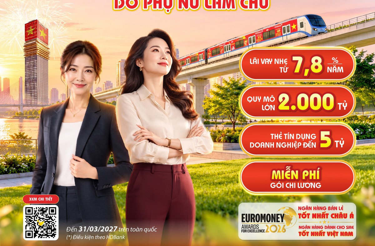 HDBank dành 2.000 tỷ đồng tiếp sức doanh nghiệp do phụ nữ làm chủ với lãi suất chỉ từ 7,8%/năm