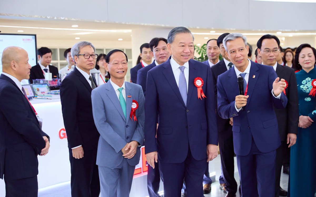 Tổng Bí thư, Chủ tịch nước Tô Lâm tham dự Lễ khánh thành Trung tâm Đổi mới sáng tạo của Đại học Bách khoa Hà Nội và Geleximco