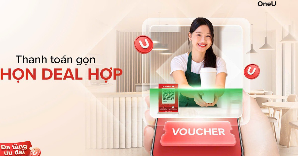 Quét QR, dùng voucher và U-Point ngay khi thanh toán, cùng cơ hội nhận iPhone 18 Pro mỗi ngày từ Techcombank