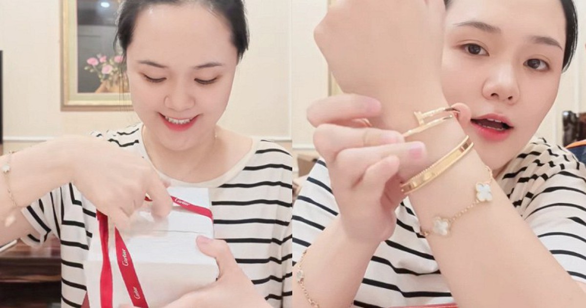 Nguyễn Quỳnh Anh được Duy Mạnh tặng vòng tay trăm triệu, sau 1 tháng sang Mỹ chăm chồng phẫu thuật
