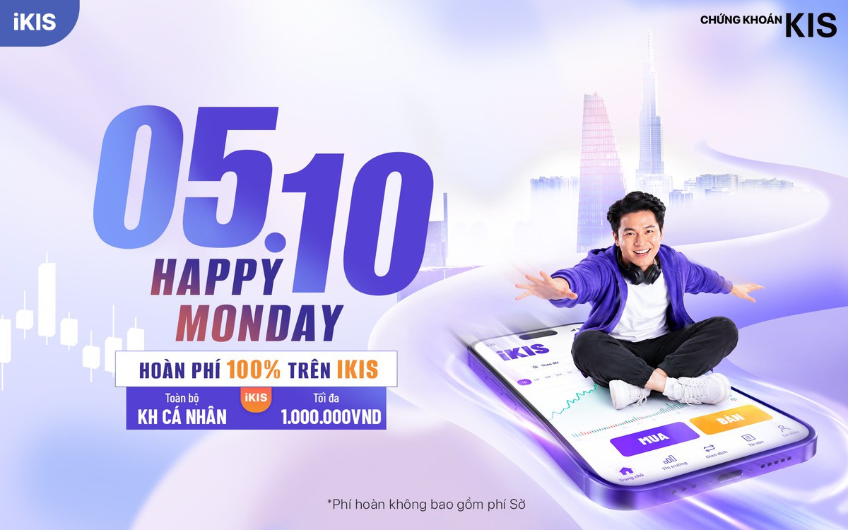 KIS tiếp tục hoàn 100% phí giao dịch iKIS đến cuối năm
