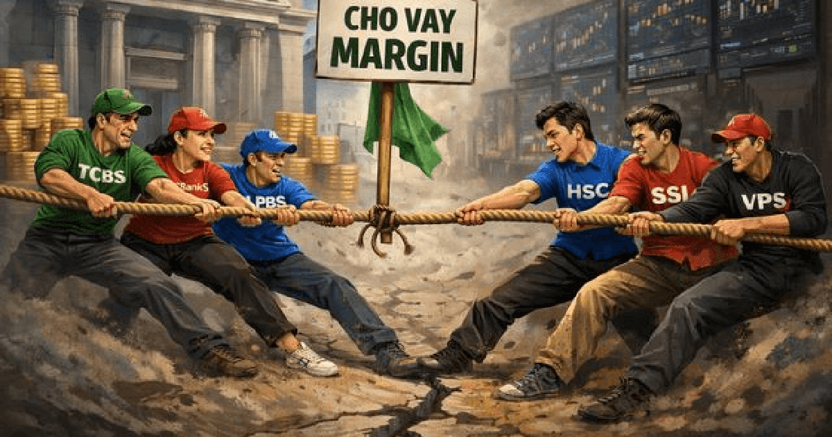 Dư nợ margin lập kỷ lục gần nửa triệu tỷ, nhóm CTCK có ngân hàng hậu thuẫn bứt phá mạnh