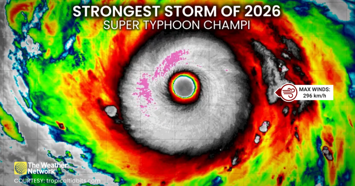 CNN: Bão Champi là siêu bão mạnh nhất Trái đất năm 2026