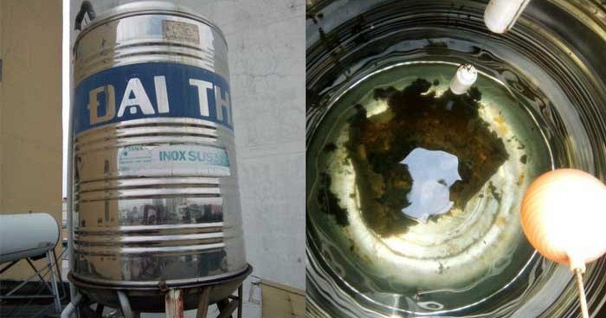 Bên trong bồn nước inox sau nhiều năm sử dụng có gì?