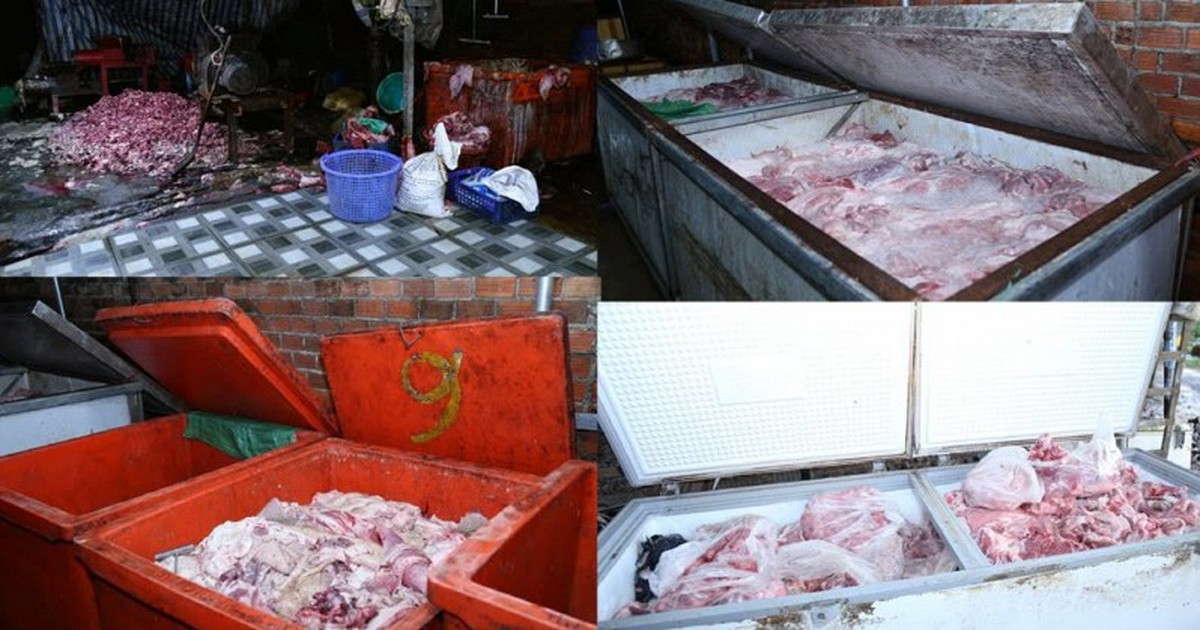 Bên trong loạt tủ đông của đường dây do Trần Văn Hùng SN 1975 cầm đầu