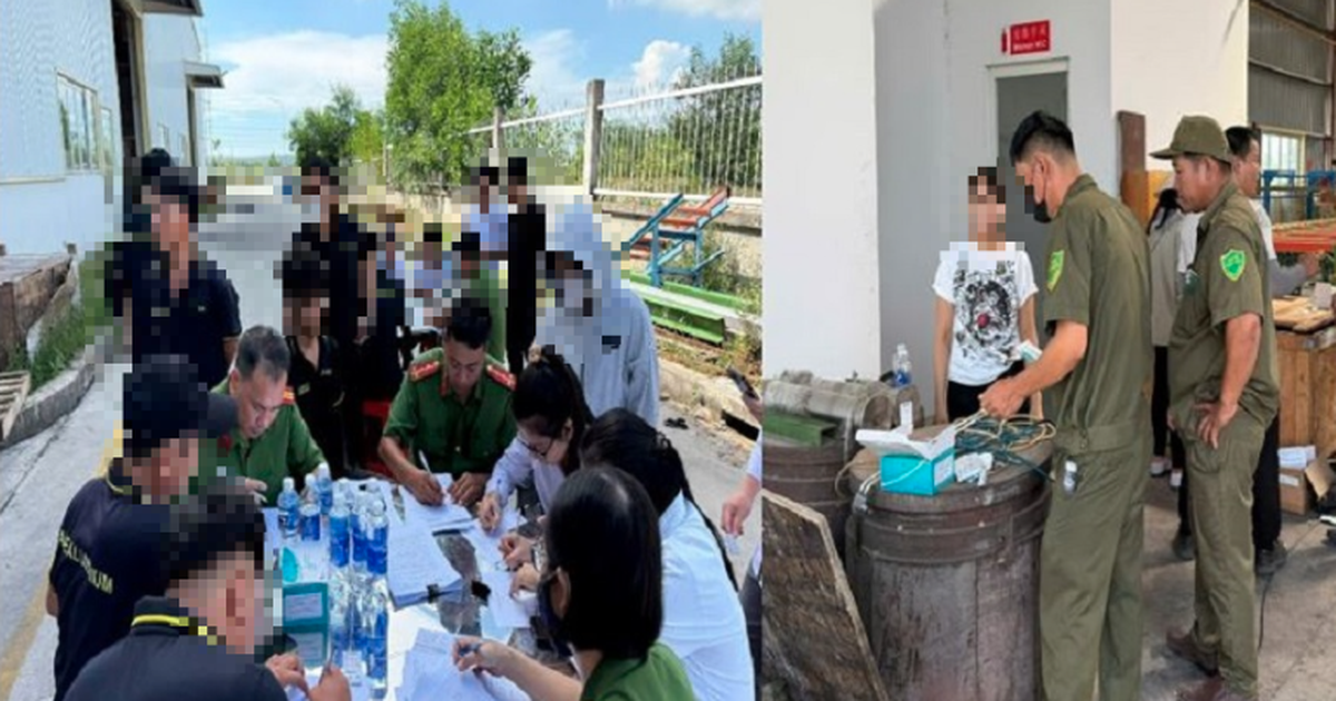 Công an kiểm tra 56 công nhân, nhân viên của một công ty