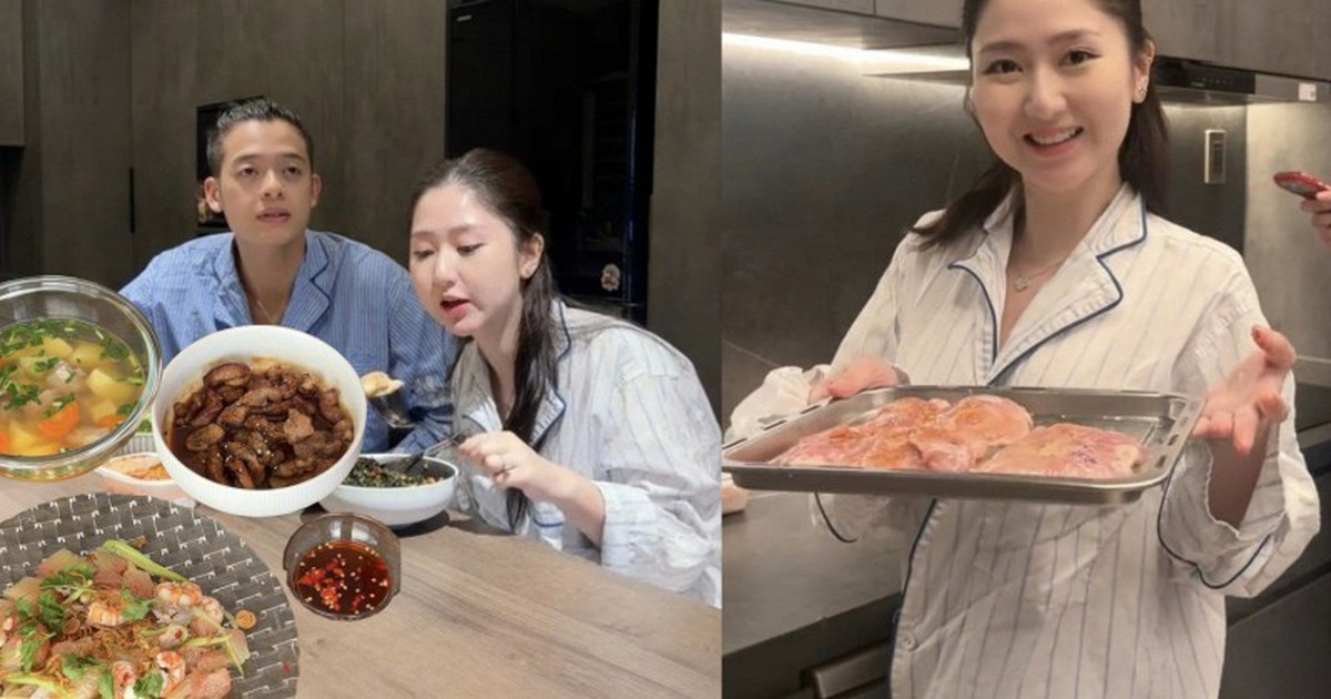 Mâm cơm trong căn hộ 11 tỷ của tiểu thư cưới trai đẹp 1m85 triệu người mê