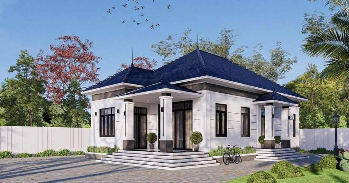 5 mẫu nhà mái Nhật 1 tầng 4 phòng ngủ được yêu thích