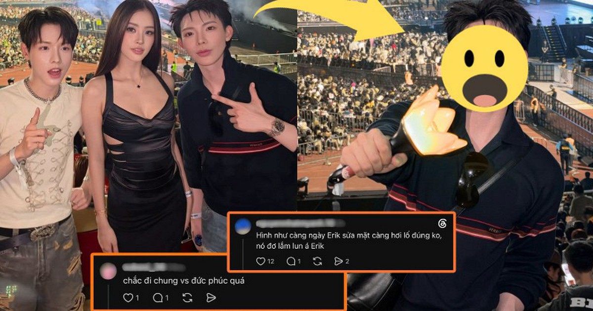Gương mặt lạ hoắc của Erik khi cùng Đức Phúc xuất hiện ở concert BIGBANG
