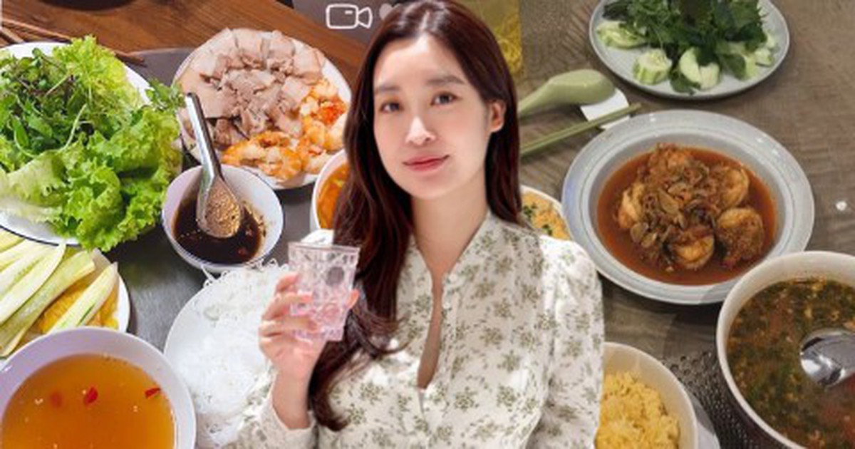 Mâm cơm nhà của Đỗ Mỹ Linh và chồng Chủ tịch