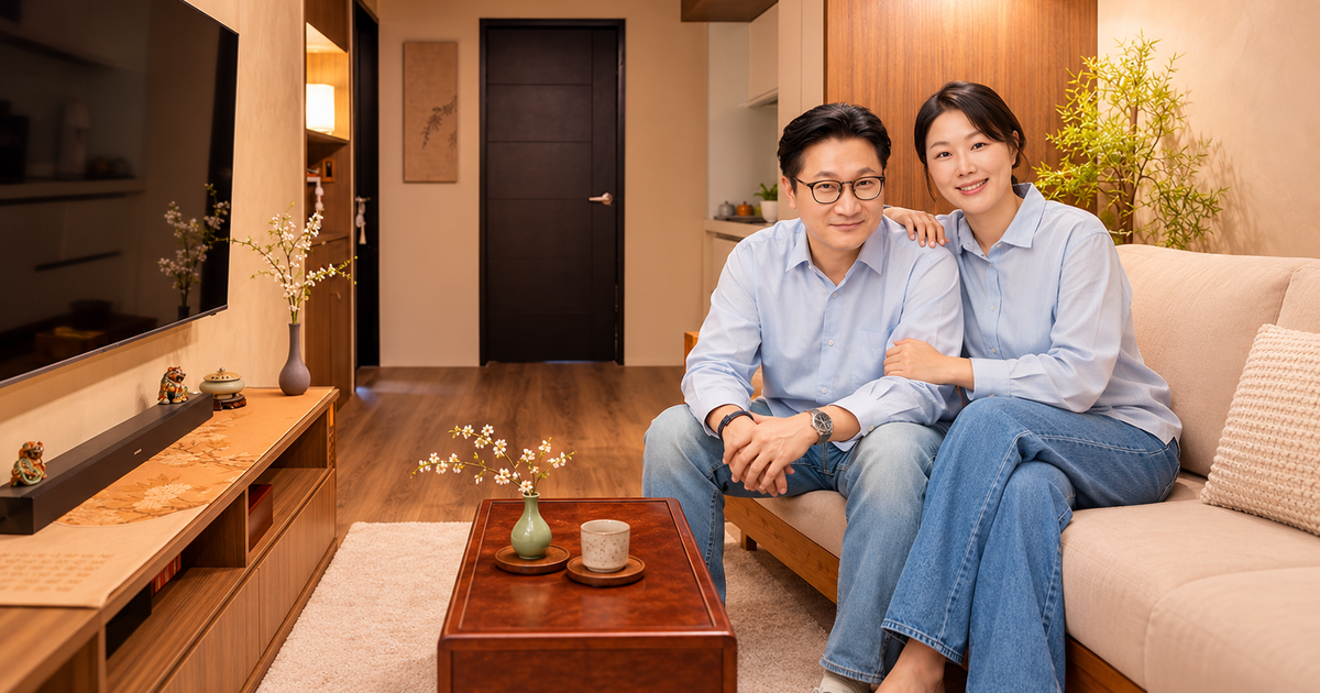 Căn hộ 46m² xuống cấp của đôi vợ chồng trung niên được cải tạo thành không gian 3 phòng: Cách tận dụng từng mét vuông khiến nhiều người bất ngờ