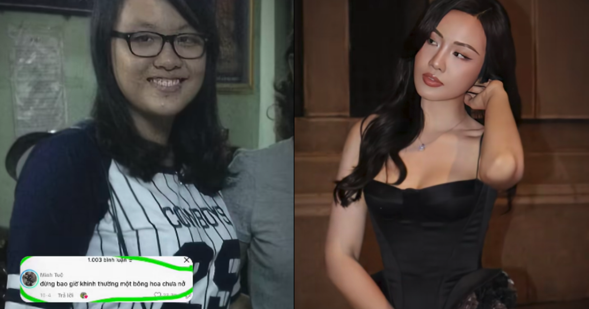 Trend “Đừng bao giờ khinh thường một bông hoa chưa nở” oanh tạc MXH: Nhìn ảnh trước và sau mới hiểu câu nói này