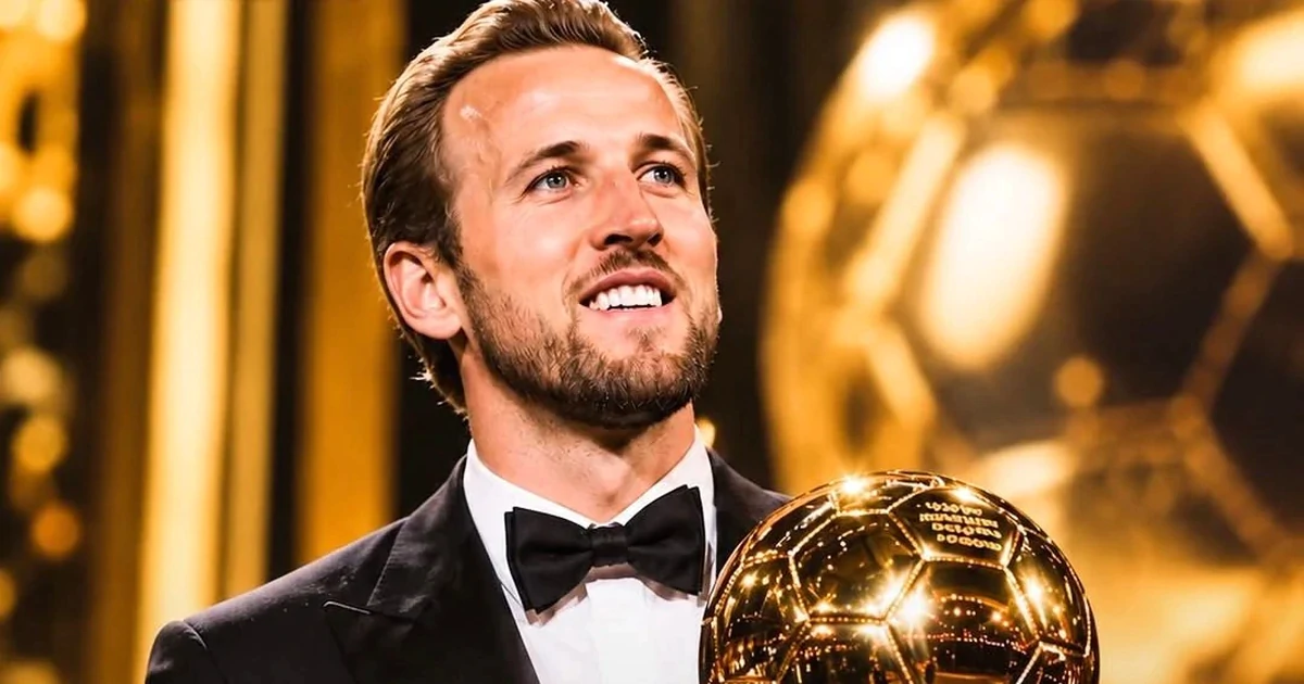 Harry Kane vượt mặt Mbappe và Yamal, giành Quả bóng Vàng 2026
