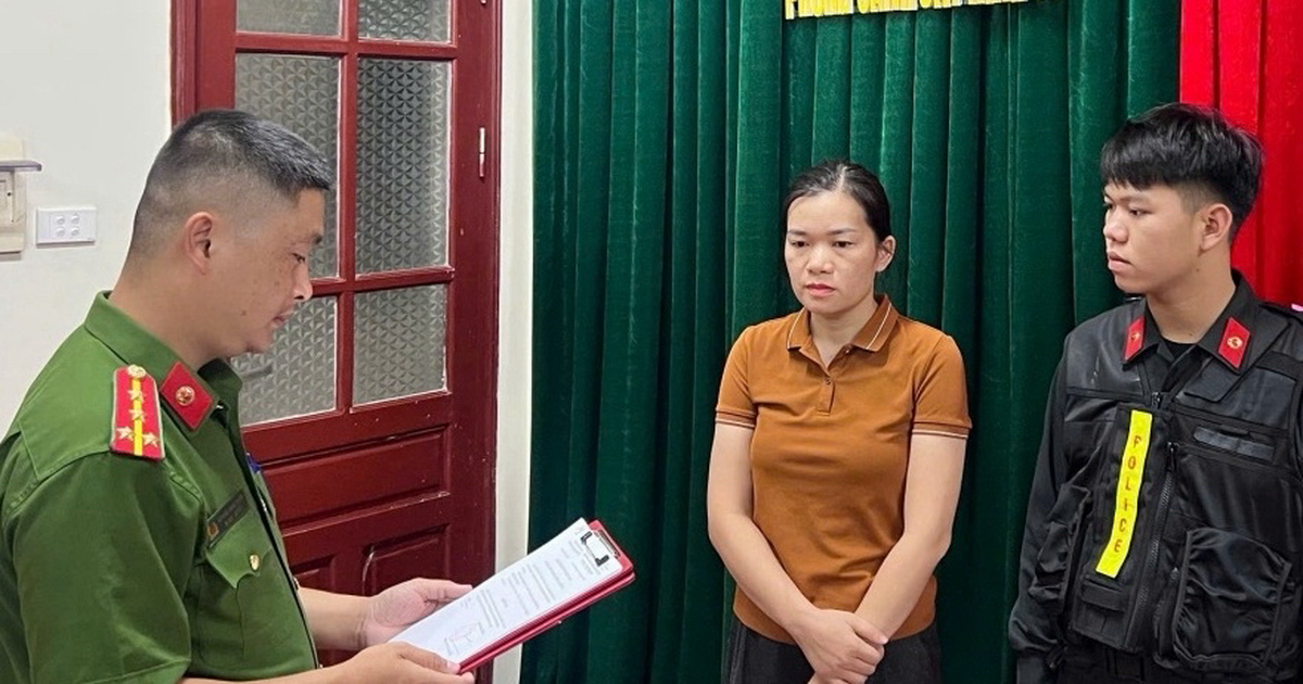 Thi hành lệnh khám xét, khởi tố Phó Trưởng phòng Kỹ thuật môi trường Hứa Thị Ngân SN 1987