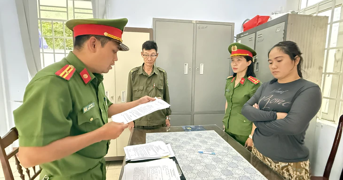 Thi hành lệnh bắt tạm giam Lý Thị Thu Vân 38 tuổi
