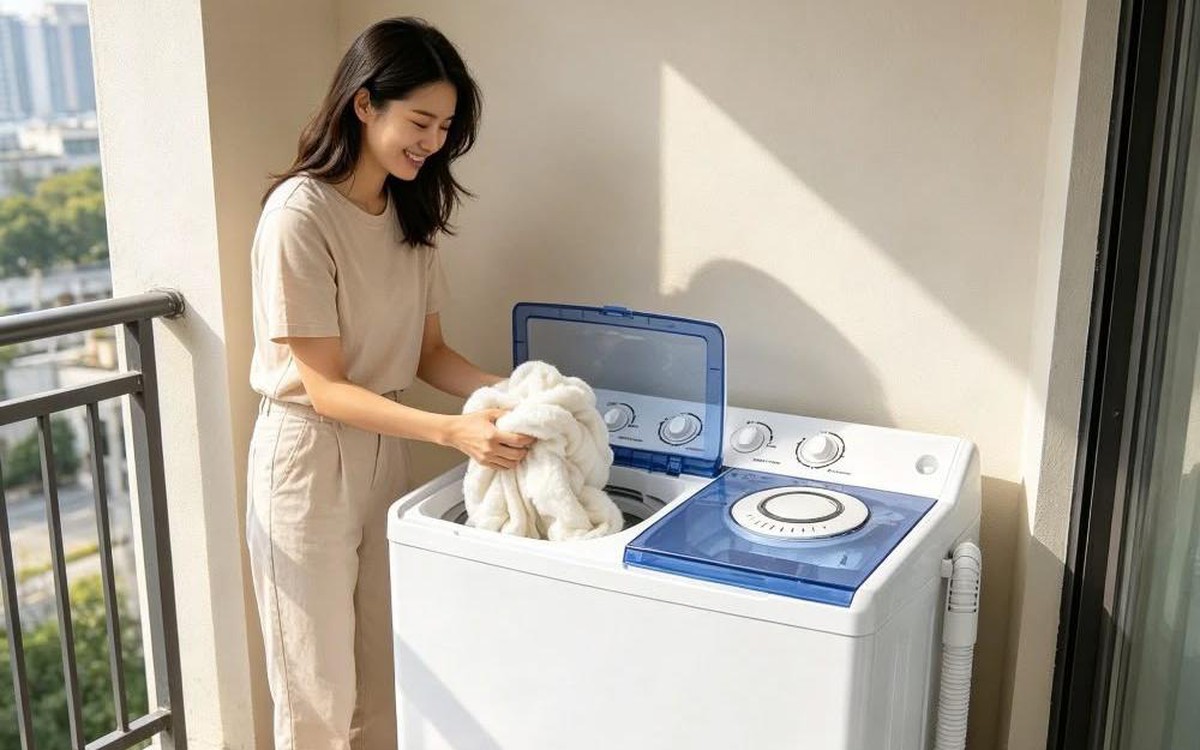 Dùng máy giặt cửa trước suốt 5 năm, tôi bất ngờ đổi sang cửa trên: Trông hơi “lỗi thời” nhưng càng dùng càng thấy tiện