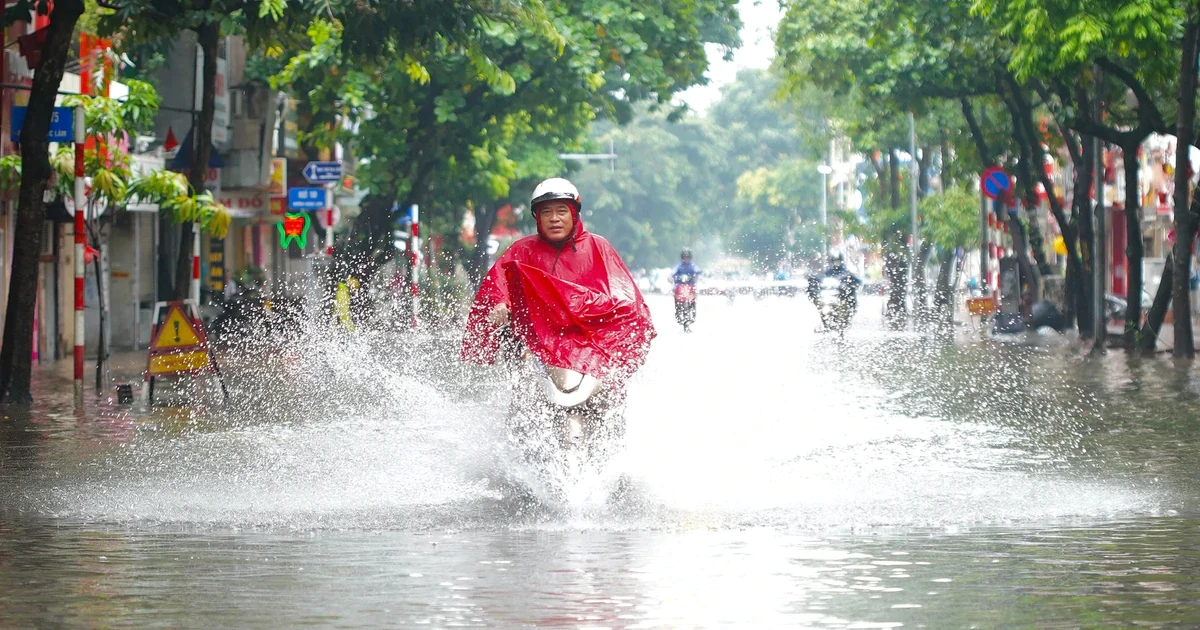 Nâng mức cảnh báo mưa lớn ở miền Bắc
