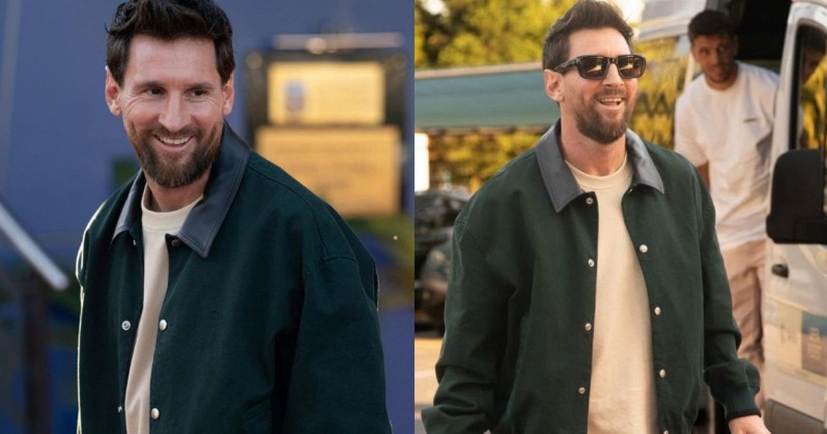 Messi tươi cười rạng rỡ đến hội quân chuẩn bị cho trận đấu cuối cùng với tuyển Argentina