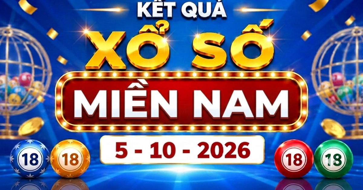 XSMN 5/10 - Kết quả xổ số miền Nam hôm nay 5/10/2026