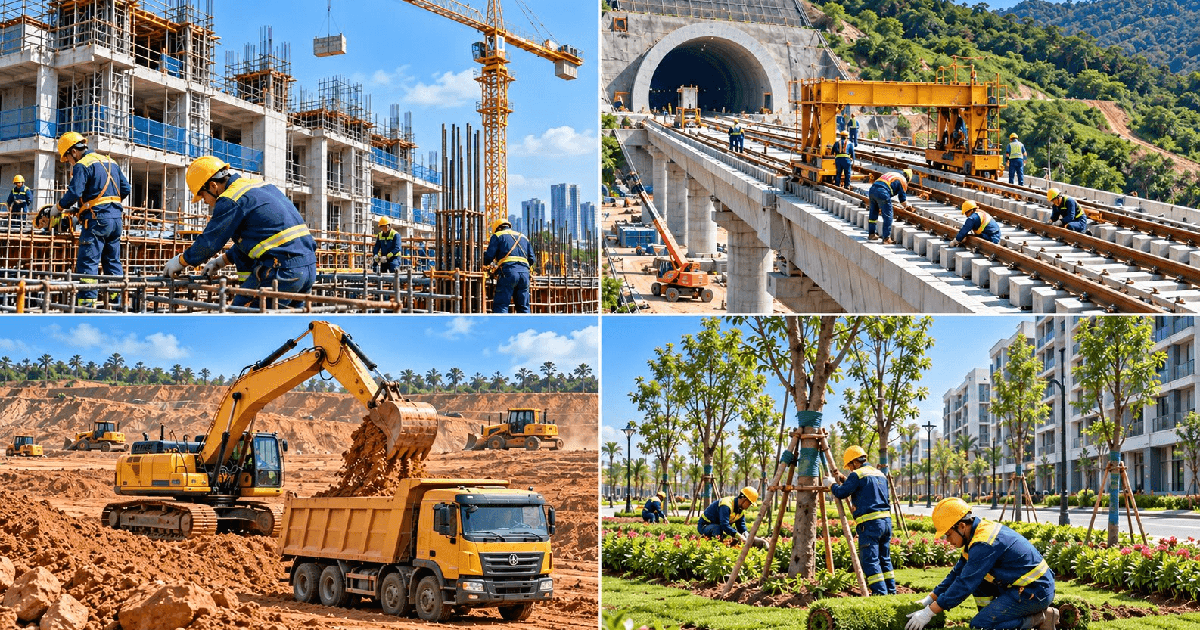 Dòng người đổ về hệ sinh thái nhà thầu của tỷ phú Phạm Nhật Vượng: VinCons hướng tới 200.000 công nhân, SGC và VinAlpha tuyển 4 vạn nhân sự, nhiều vị trí lương 65 triệu đồng/tháng