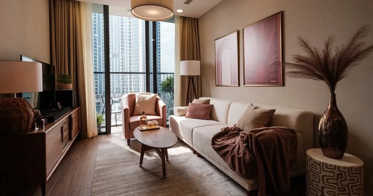 Căn hộ màu hồng mang nét hoài niệm của Mid-century Modern